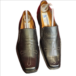 Danesi Collections Leather Men's Dress Shoes, Size 8US